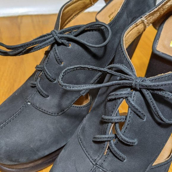 Jeffrey Campbell shankless Benched Woodies High heel size 7 - Picture 16 of 16